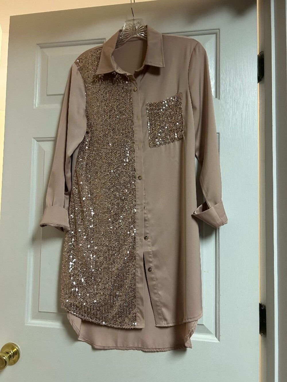 Dress W/Pink Sequins